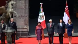 Visita de Estado Presidente de la República de Singapur, Tony Tan Keng Yam. Ceremonia de Bienvenida