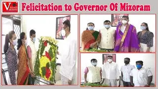 Felicitated to Kambampati Haribabu Governor of Mizoram by Chairman APBBA Nagesararao Visakhapatnam