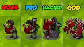 PVZ 1 Fusion 2.8 Challenge!! 4 Level Gatling Cherry Zombie vs 4 Plants Fusion - Who Will Win?
