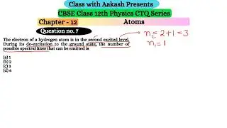 The electron of a hydrogen atom is in the second excited level. During its de-excitation to the