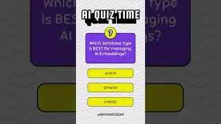 AI Quiz (2/365): AI Embeddings Database
