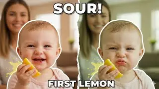 Малышка впервые пробует лимон 🍋😳😂#shortvideo