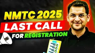 NMTC 2025: Last Call for Registration | Grade 5 - 12 | Math Olympiad | Abhay Sir | VOS