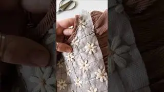 Let's prep this dress for embroidery 💫#shorts