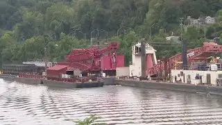 Lock chamber at Marmet Locks and Dams closed for maintenance