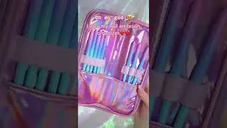 💅🏼 Do you like this dazzling Brush bag, it's really practical ✨ Nail brush bag 💕