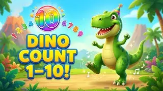Numbers Dino 1&ndash;10 🦖 | Learn Counting with Dancing Dinosaurs | Video for Kids