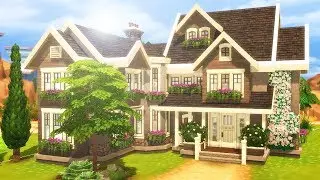 8+ SIM TRADITIONAL FAMILY HOME | The Sims 4: Speed Build (No CC)
