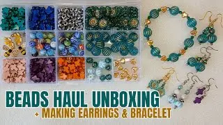 New Aliexpress Bead Haul Unboxing + Making Earrings & Bracelets with the new beads!