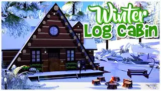 WINTER LOG CABIN ❄️ Rebuild Granite Falls || The Sims 4: Speed Build (No CC)