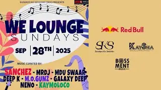 DONNIE SANCHEZZ, LIVE - WE LOUNGE SUNDAYS
