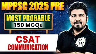 MPPSC Prelims 2025 CSAT | Most Imp 150+ Communication MCQs for MPPSC Pre 2025
