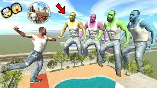 😱Colouful Franklin vs Giant Franklin in Indian Bike Driving 3D| #trending #gaming #new 