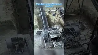 🔥 ONE-PASS CRUSHING! #machine #sand #stone #crusher #factory #hammer #mining