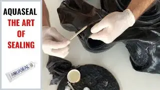 Working with Aquaseal sealing leaks on drysuit