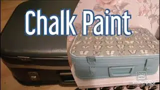 Vintage Suitcase Makeover / Quick Furniture Flip / Chalk Paint & Decoupage