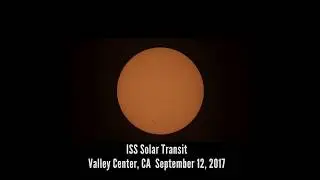 International Space Station Solar Transit (4K)