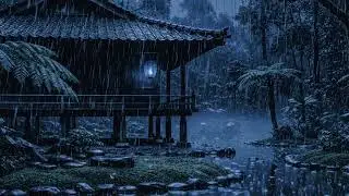 Heavy Rain Sounds While Sleeping 🌧️ Deep Sleep & Relaxing Night Ambience
