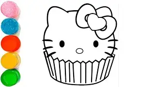 How to Draw Hello Kitty step by step - Easy Hello Kitty Drawing | Coloring Page 1M