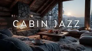 Cozy Winter Jazz Music ~ Warm Fireplace Lounge for Cold Nights & Relaxing Snow Days
