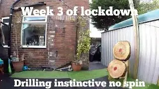 Knife throwing in lockdown (2020) week 3 - instinctive no spin practice