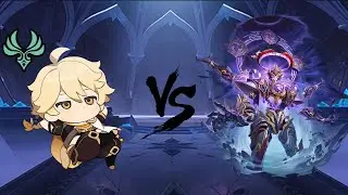 Genshin Impact - Anemo Traveler Solo VS Scaramouche Alias The Balladeer (Round 2)