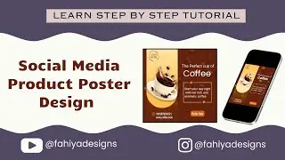 Coffee Poster Design Tutorial | Canva Poster Design | Step-by-Step Guide