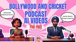 I Made Bollywood and Cricket Podcast AI Videos using ONE IMAGE for FREE! #imagetovideoaigenerator