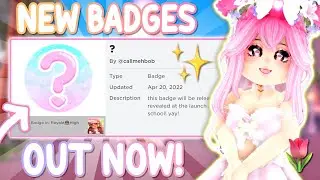 NEW BADGES OUT NOW!! ✨UPDATED BADGE ICONS, NEW SCHOOL RELEASING SOON! 🌷Royale High