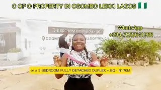 COFO PROPERTY IN OGOMBO AJAH LEKKI LAGOS || 3 BEDROOM BUNGALOWS & DUPLEXES + BQ || LEKKI LAGOS 🇳🇬
