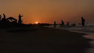 Amazing sunset from the most beautiful beach in #Algiers #2020|