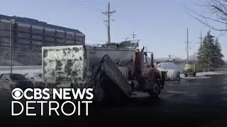 Ekipy drogowe z południowo-wschodniego Michigan starają się odśnieżać drogi