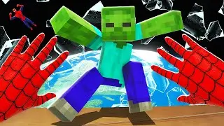 Using a SPACE ELEVATOR on Minecraft ZOMBIES (Bonelab VR Mods)