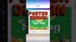 How to Design a Poster for Spring in Minutes with Canva | Easy Tutorial | #canvadesign #canva