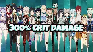 How 300% Crit Damage Looks Like On All Anemo Characters