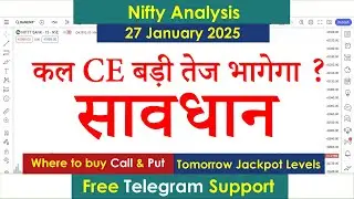 Nifty Tomorrow Prediction 27 January 2025 Monday Levels Options Put Call Buy Level Nifty Options