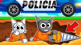 FUGIMOS da PRISÃO CAVANDO no Roblox!!