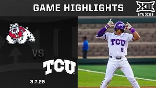 Fresno State vs. TCU (3.7.25) Highlights | 2025 Big 12 Baseball
