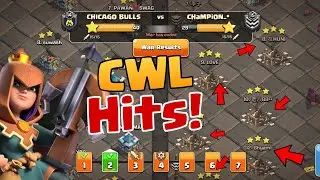 CWL HITS DAY 1&2 | TH13 ATTACK STRATEGY | CLASH OF CLANS |