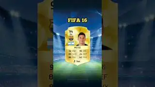Messi FIFA card revolution - FIFA rating history of Messi #football #messi #fifa #shorts