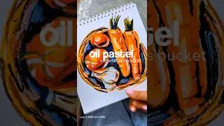 easy drawing vegetables #art #oilpastelart #shorts #sketchbook