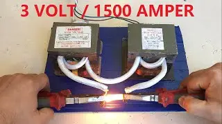 Çelik ve Demir Canavarı yaptım 3 Volt İle Çelik Eritmek Microwave Experiments - YÜKSEK AKIM TRAFOSU