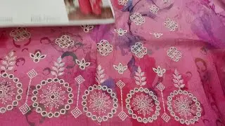Eid Collection Sundas **JOHRAE** embroidered Bana Dora Lawn With Printed Bamber pure Chiffon Dupatta