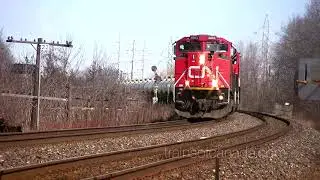 4K video upscale test - Topaz Video AI - CN GATX Tank Train - March 2011 -