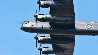 Lancaster Bomber RAF BBMF | Southport Airshow