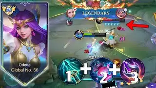 BUILD TOP GLOBAL ODETTE TERSAKIT 2026! KOMBINASI ITEM INI SANGAT SAKIT BANGET SUMPAH!! - ODETTE MLBB