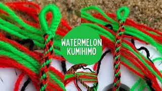 🍉 Watermelon Kumihimo Friendship Bracelet Tutorial 🍉
