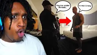 Fousey Gets Arrested On Live Stream After Swatting Himself **REACTION**