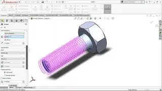 DESIGN AND ANIMATION STUDY OF BOLT AND NUT IN SOLIDWORK  STEP BY STEP/MECHANICAL DESIGN.