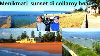 Menikmati sunset di pantai collaroy  Sydney 
